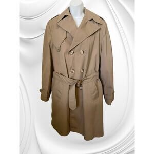 Vintage Sylvania Philadelphia Trench Zip-Out Liner w/Belt    20